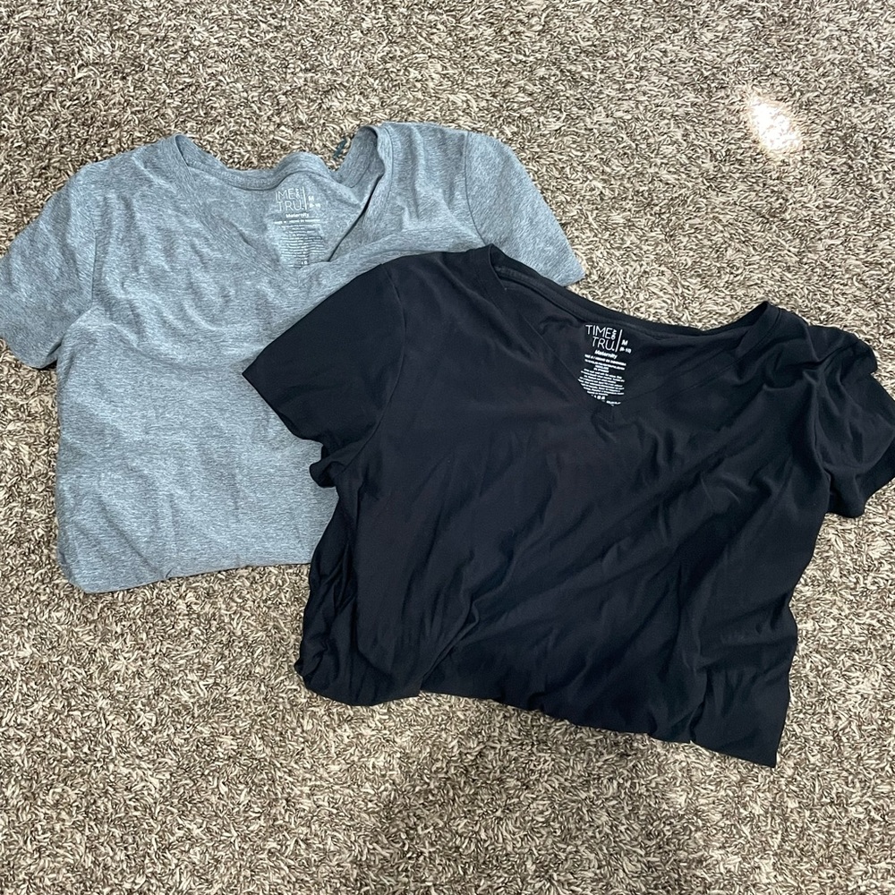 Time and True Maternity V neck Shirts